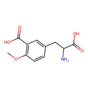 3-carboxy-O-methyltyrosine structure