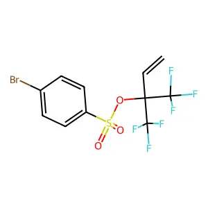 [1,1,1-trifluoro-2-(trifluoromethyl)but-3-en-2-yl] 4-bromobenzenesulfonate structure