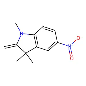 1,3,3-Trimethyl-2-methylene-5-nitroindoline structure