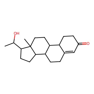 (8R,9S,10R,13S,14S,17S)-17-[(1R)-1-hydroxyethyl]-13-methyl-2,6,7,8,9,10,11,12,14,15,16,17-dodecahydro-1H-cyclopenta[a]phenanthren-3-one structure