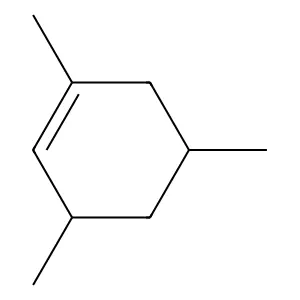 1,3,5-Trimethyl-1-cyclohexene, cis & trans- structure