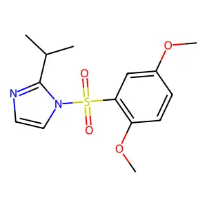 1-(2,5-Dimethoxy-benzenesulfonyl)-2-isopropyl-1H-imidazole structure