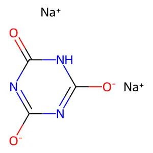 1,3,5-Triazine-2,4,6(1H,3H,5H)-trione, sodium salt (1:2) structure