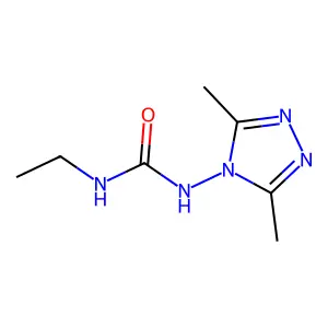 1-(3,5-dimethyl-4H-1,2,4-triazol-4-yl)-3-ethylurea structure
