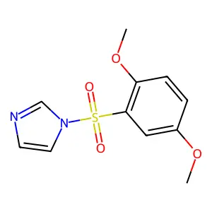 1-[(2,5-dimethoxyphenyl)sulfonyl]-1H-imidazole structure
