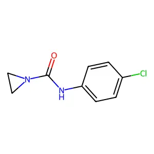 N-(4-chlorophenyl)aziridine-1-carboxamide structure