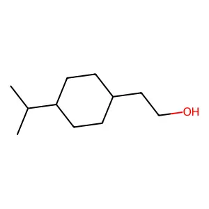 Cyclohexaneethanol, 4-(1-methylethyl)- structure