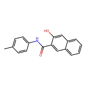 3-hydroxy-N-(4-methylphenyl)naphthalene-2-carboxamide structure