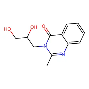 Diproqualone structure