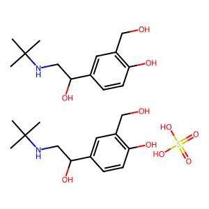ALBUTEROL SULFATE structure
