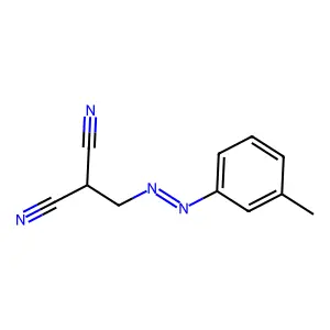 Methyl(m-tolylazo)malononitrile structure