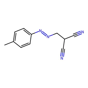 Methyl(p-tolylazo)malononitrile structure