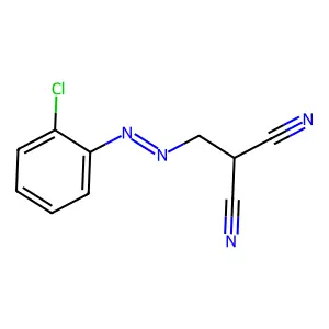 ((o-Chlorophenyl)azo)methylmalononitrile structure