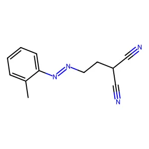 Ethyl(o-tolylazo)malononitrile structure