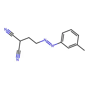 Ethyl(m-tolylazo)malononitrile structure