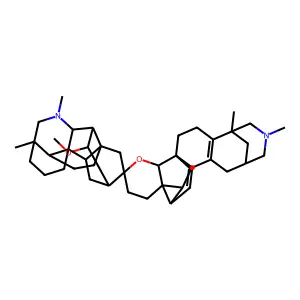 10'-methoxy-5,5',7,7'-tetramethylspiro[20-oxa-7-azaheptacyclo[13.6.1.15,9.01,12.04,11.014,16.016,21]tricosa-4(11),12-diene-19,12'-7-azahexacyclo[9.6.2.01,8.05,17.09,14.014,18]nonadecane] structure