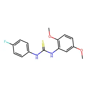 1-(2,5-dimethoxyphenyl)-3-(4-fluorophenyl)thiourea structure