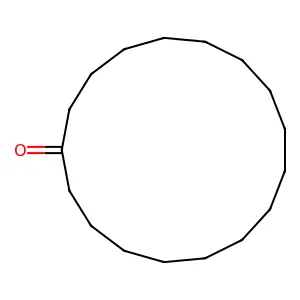 Cycloheptadecanone structure