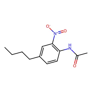 N-(4-Butyl-2-nitrophenyl)acetamide structure