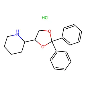 Dioxadrol hydrochloride structure
