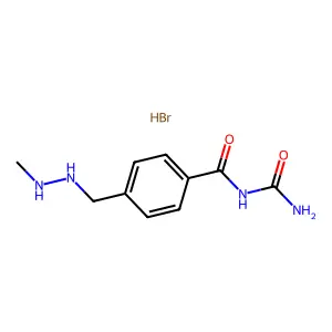 N-carbamoyl-4-[(2-methylhydrazinyl)methyl]benzamidehydrobromide structure