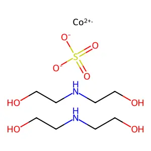 Bis(2,2'-iminodiethanol)sulfatocobalt structure