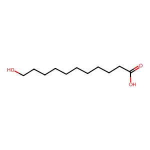 11-Hydroxyundecanoic acid structure