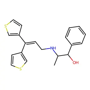 Compound C20H21NOS2 structure