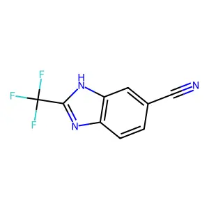 Compound C9H4F3N3 structure