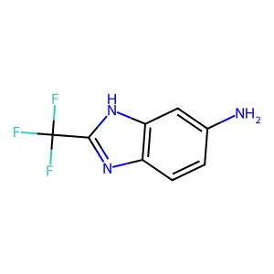 Compound C8H6F3N3 structure