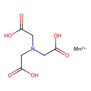Glycine, N,N-bis(carboxymethyl)-, manganese(2+) salt structure
