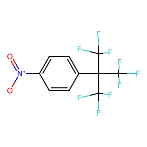1-[1,1,1,3,3,3-hexafluoro-2-(trifluoromethyl)propan-2-yl]-4-nitrobenzene structure