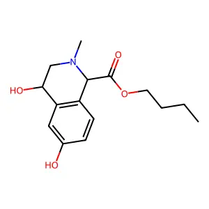 butyl 4,6-dihydroxy-2-methyl-3,4-dihydro-1H-isoquinoline-1-carboxylate structure