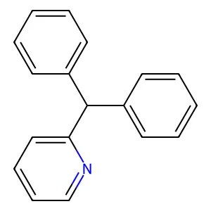 Diphenyl-2-pyridylmethane structure