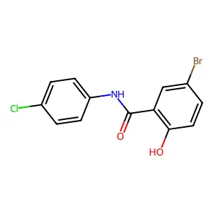 5-Bromo-4'-chlorosalicylanilide structure