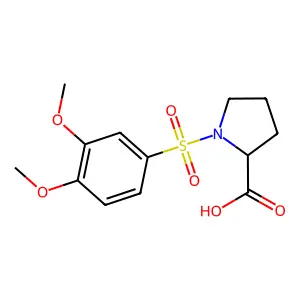 1-[(3,4-Dimethoxyphenyl)sulfonyl]proline structure