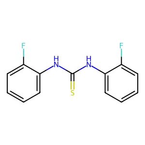 1,3-bis(2-fluorophenyl)-2-thiourea structure