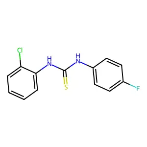 1-(2-chlorophenyl)-3-(4-fluorophenyl)thiourea structure