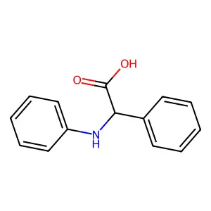phenyl(phenylamino)acetic acid structure