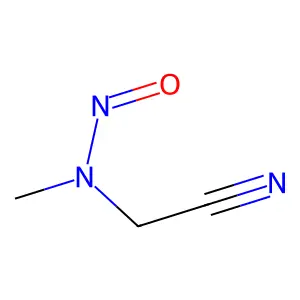 N-(cyanomethyl)-N-methylnitrous amide structure
