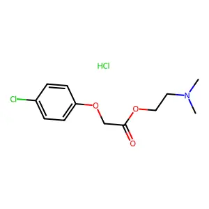 Meclofenoxate hydrochloride structure