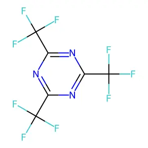 Compound C6F9N3 structure
