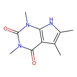 1,3,5,6-tetramethyl-7H-pyrrolo[2,3-d]pyrimidine-2,4-dione structure