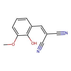 MALONONITRILE, (2-HYDROXY-3-METHOXYBENZYLIDENE)- structure
