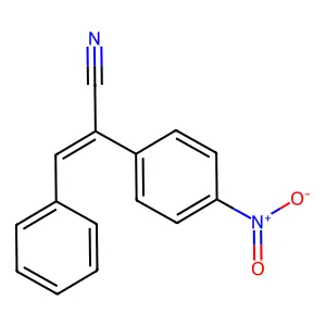 2-(4-nitrophenyl)-3-phenylprop-2-enenitrile structure