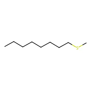 Methyl n-octyl sulfide structure