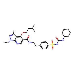 Glicaramide structure