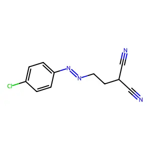 ((p-Chlorophenyl)azo)ethylmalononitrile structure