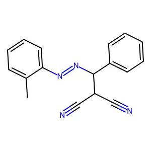Benzyl(o-tolylazo)malononitrile structure