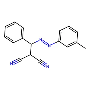 Benzyl(m-tolylazo)malononitrile structure